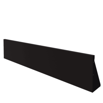 Steel retaining wall - Straight - 200 x 40 cm - RAL9005 matt (black)