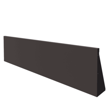 Steel retaining wall - Straight - 200 x 50 cm - RAL7016 matt (anthracite grey)