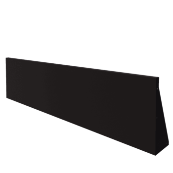 Steel retaining wall - Straight - 200 x 50 cm - RAL9005 matt (black)