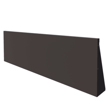 Steel retaining wall - Straight - 200 x 60 cm - RAL7016 matt (anthracite grey)