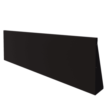 Steel retaining wall - Straight - 200 x 60 cm - RAL9005 matt (black)