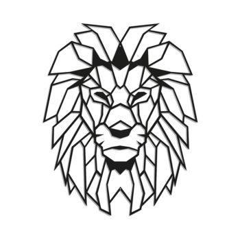 Metal wall decor Lion 1.0