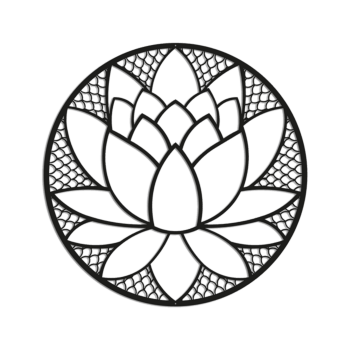 Metal wall decor Lotus flower