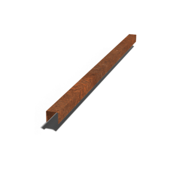Corten steel U profiles 5 x 5 x 5 cm (length 150 cm)