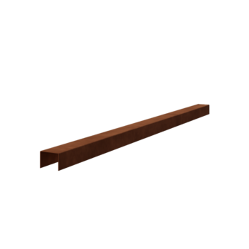 Corten steel U profiles 5 x 6 x 5 cm (length 150 cm)