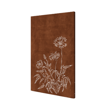 Corten steel garden panel - Cornflower - 120 x 6 x 190 cm