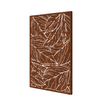 Corten steel garden panel - Leaves 1 - 120 x 6 x 190 cm