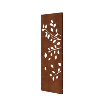 Corten steel panel tree part 1 60 x 6 x 190 cm