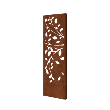 Corten steel garden panel - Tree - Part 2 - 60 x 6 x 190 cm