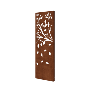 Corten steel garden panel - Tree - Part 3 - 60 x 6 x 190 cm