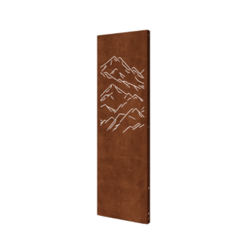 Corten steel garden panel - Mountains 1 - 60 x 6 x 190 cm