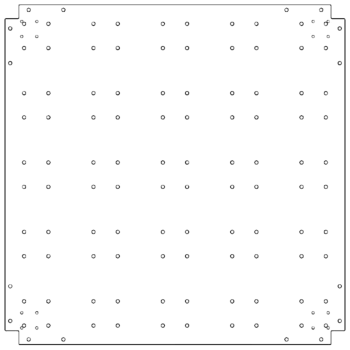 Galvanised bottom plate - 100 x 100 cm