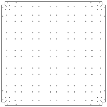 Galvanised bottom plate - 120 x 120 cm