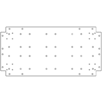 Galvanised steel baseplate 40 x 80 cm