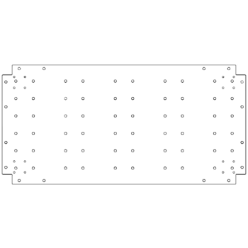 Galvanised bottom plate - 50 x 100 cm