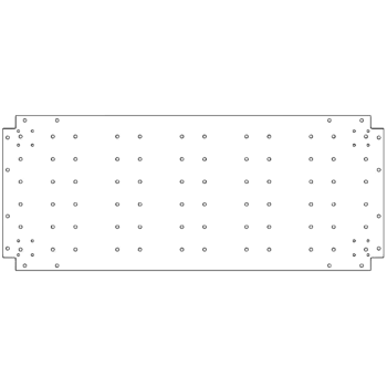 Galvanised bottom plate - 50 x 120 cm