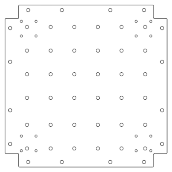 Galvanised bottom plate - 50 x 50 cm