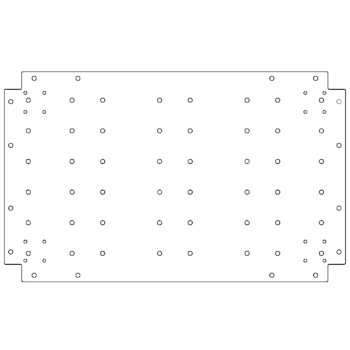 Galvanised bottom plate - 50 x 80 cm