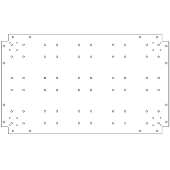 Galvanised bottom plate - 60 x 100 cm