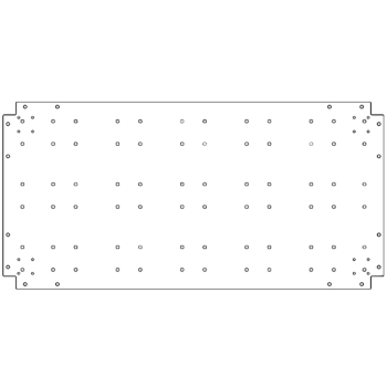 Galvanised bottom plate - 60 x 120 cm