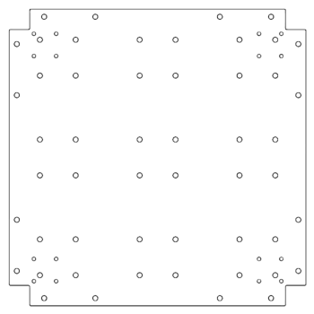 Galvanised bottom plate - 60 x 60 cm