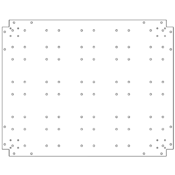 Galvanised bottom plate - 80 x 100 cm