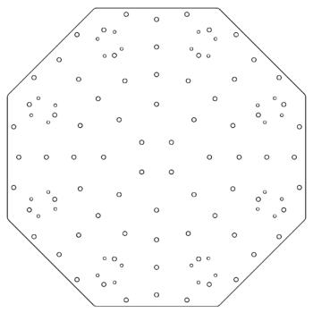 Galvanised bottom plate - Octagon - 72,4 x 72,4 cm