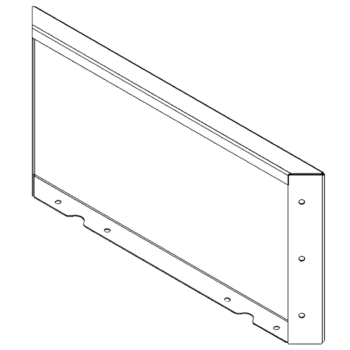 Steel planter - Panel - 30 x 60 cm - RAL7016 matt (anthracite grey)