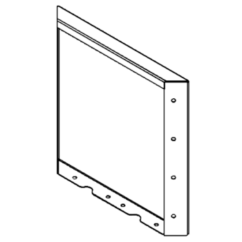 Steel planter - Panel - 40 x 40 cm - RAL7016 matt (anthracite grey)