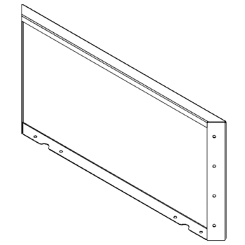 Steel planter - Panel - 40 x 80 cm - RAL7016 matt (anthracite grey)