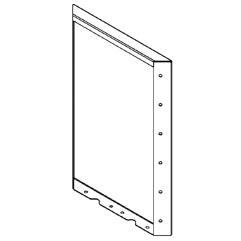 Corten steel planter - Panel - 60 x 40 cm
