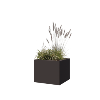 Steel planter - Square - 50 x 50 x 40 cm - Other RAL colour - Without bottom plate