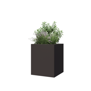 Steel planter - Square - 50 x 50 x 60 cm - Other RAL colour - Without bottom plate