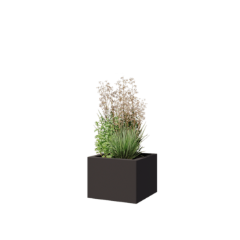 Steel planter - Square - 40 x 40 x 30 cm - RAL7016 matt (anthracite grey) - Without bottom plate