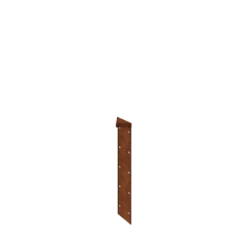 Corten steel planter - Corner piece 180° - 50 cm