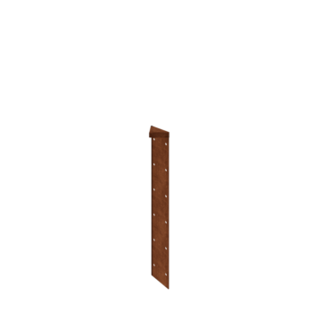 Corten steel planter - Corner piece 180° - 60 cm