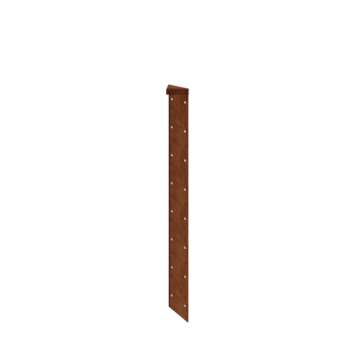 Corten steel planter - Corner piece 180° - 80 cm