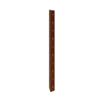 Corten steel planter - Corner piece 90° - 100 cm