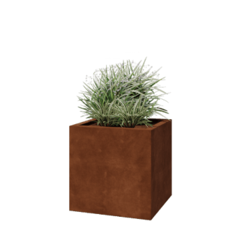Corten steel welded planters Montana 60 x 60 x 60 cm