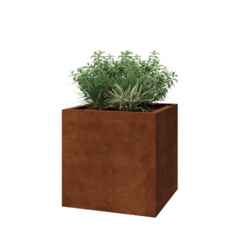 Corten steel welded planters Montana 70 x 70 x 70 cm