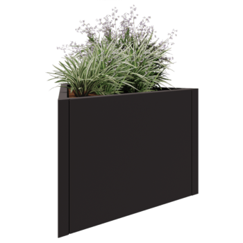 Steel planter - Triangle equilateral - 90,6 x 78,3 x 60 cm - RAL7016 matt (anthracite grey) - Without bottom plate
