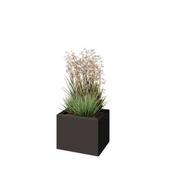 Steel planter - Rectangle - 40 x 30 x 30 cm - Other RAL colour - Without bottom plate