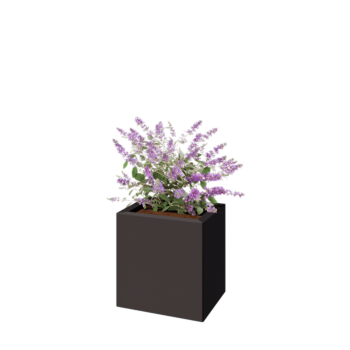 Steel planter - Rectangle - 40 x 30 x 40 cm - Other RAL colour - With bottom plate