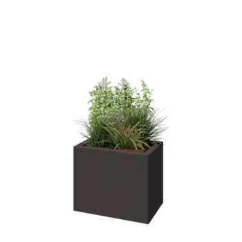 Steel planter - Rectangle - 50 x 30 x 40 cm - Other RAL colour - Without bottom plate