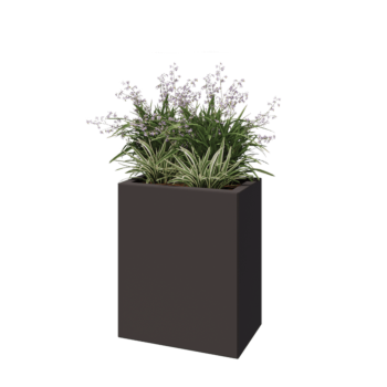 Steel planter - Rectangle - 50 x 30 x 60 cm - RAL7016 matt (anthracite grey) - Without bottom plate