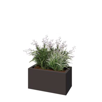Steel planter - Rectangle - 60 x 30 x 30 cm - RAL7016 matt (anthracite grey) - Without bottom plate