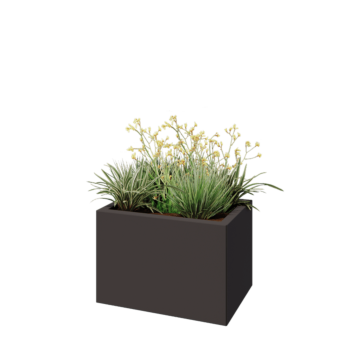 Steel planter - Rectangle - 60 x 40 x 40 cm - Other RAL colour - Without bottom plate