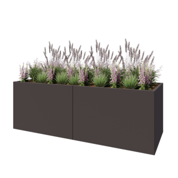 Steel planter XXL - Rectangle - 240 x 80 x 80 cm - Other RAL colour - Without bottom plate