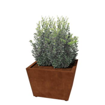 Corten steel welded planters Cone 80 x 80 x 50 cm