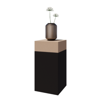 Planter set South Carolina black & sand look 50 x 50 x 100 cm